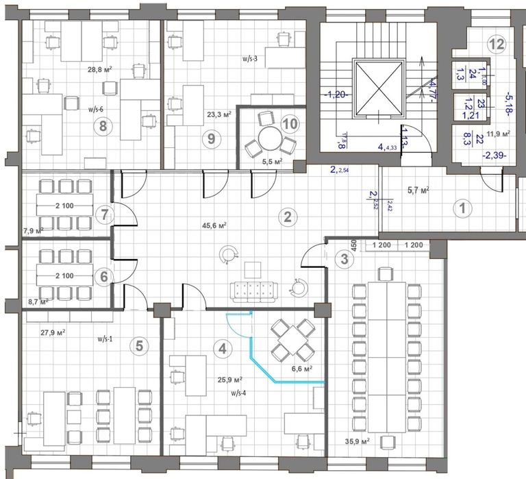 Оренда Офісу 266 m² + 362 m² | Без Комісії | Центр Міста | м.Олімпійська