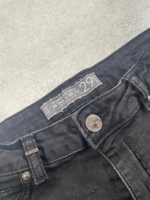 Czarne Spodnie skinny Amisu, New Yorker