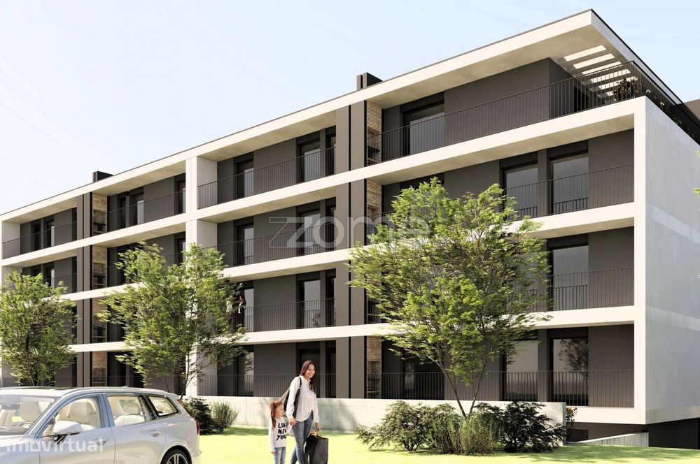 Apartamento T2 com garagem e terraço em S. Vitor
