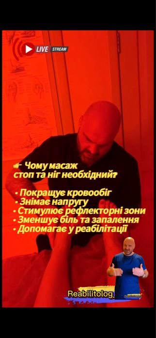 Pro Реабілітолог. Масажист. Київ/Гатне/Крюковщина/Чабани/Теремки