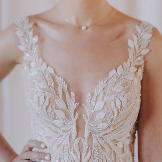 Suknia ślubna Allegra Annais Bridal by Ola la muślinowy dół, gorset i ramiączka