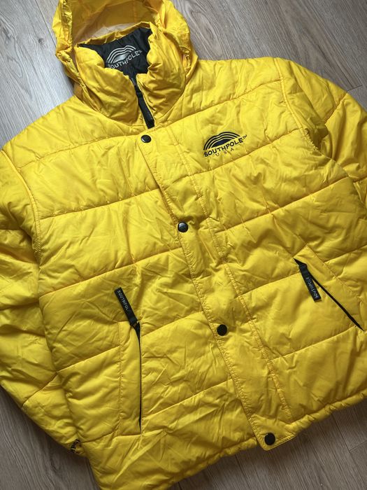 SouthPole Usa Vintage Męska Dwustronna Kurtka Puchowa Down Jacket