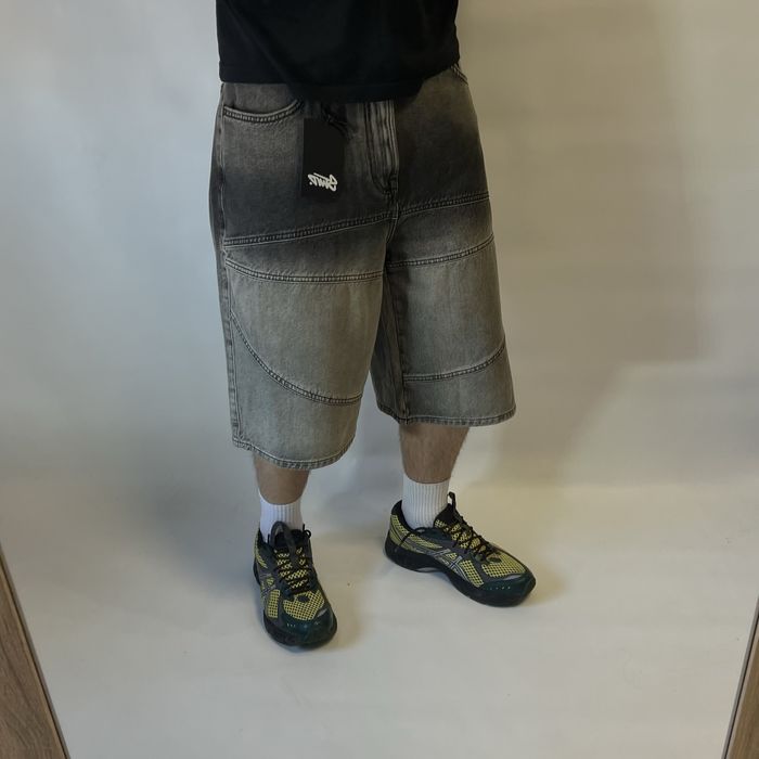 Нові широкі джинсові шорти Stwd fade baggy широкие шорти багги фейд