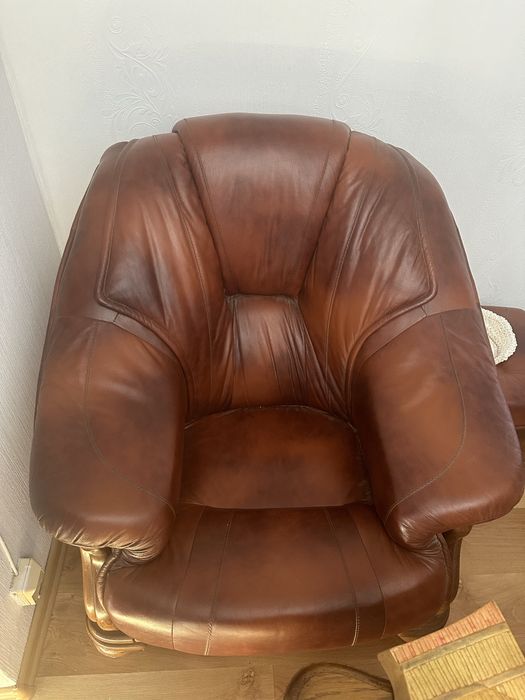 Dwa fotele skórzane stan idealny