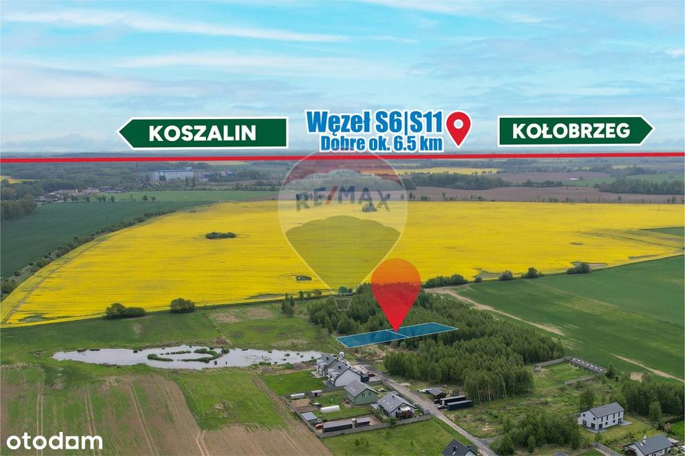 Działka z wydanymi WZ w Strzeżenicach