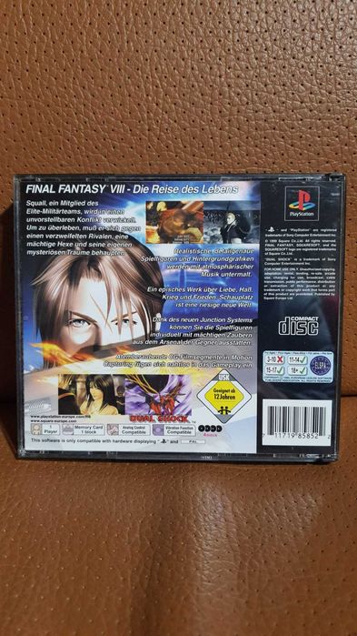 Final Fantasy VIII 8 Black Label Playstation 1 PAL Jogo ps1 psx psone