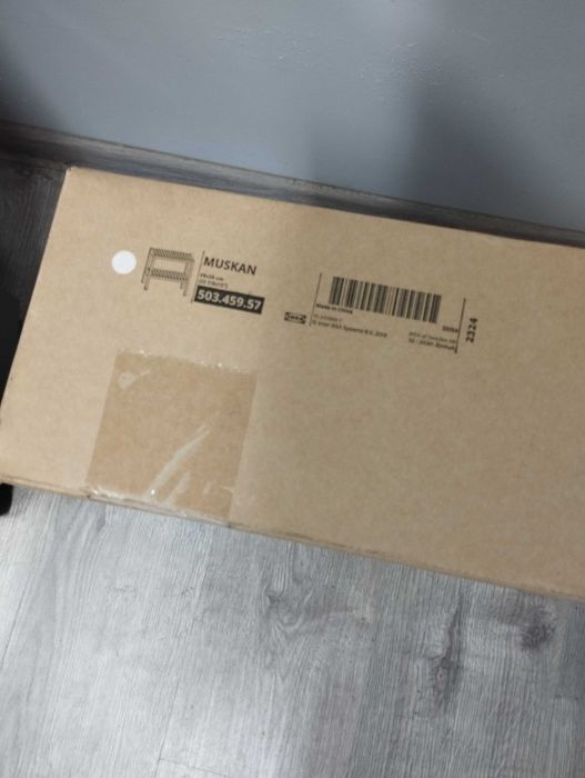 Ławka, MUSKAN, biała 58*38cm