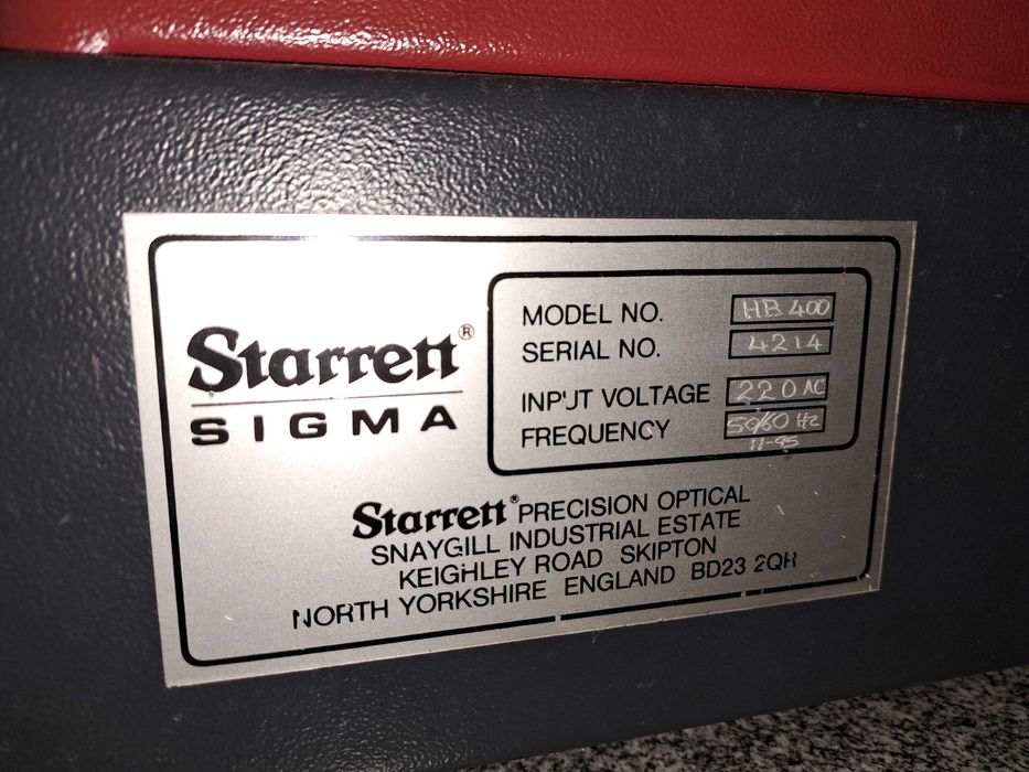 Projetor ótico Starrett Sigma HB400 #G284