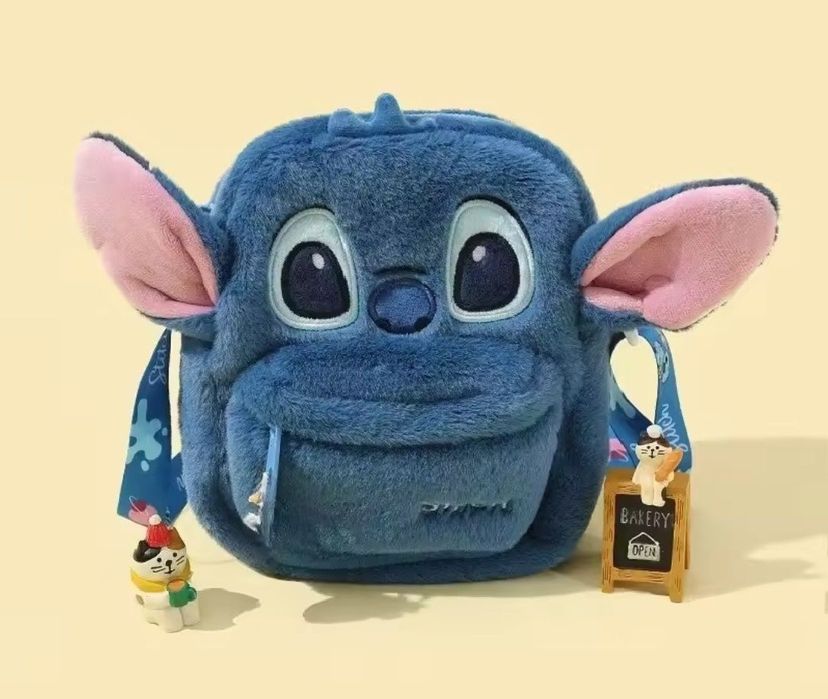 Stich Disney Стіч стильна сумочка з хутром і довгою ручкою
