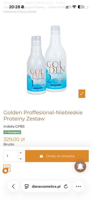 Zestaw Diana niebieskie proteiny do włosów