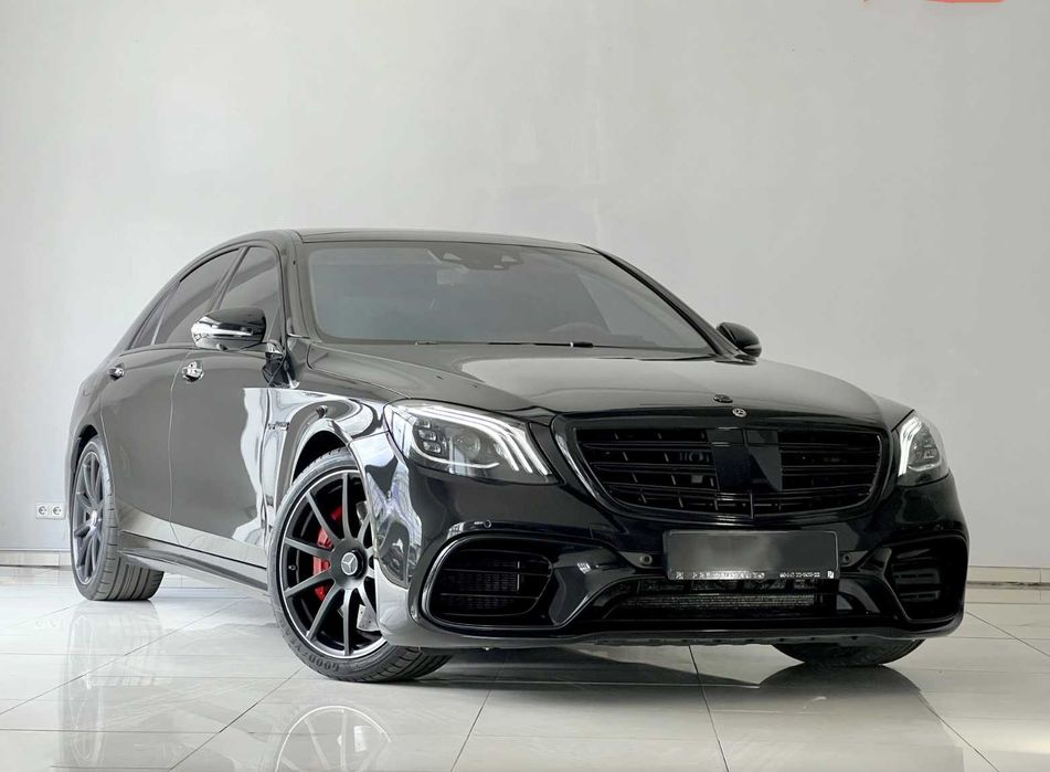 Комплект обвісу mercedes s class w222 стиль amg s63 бампер решітка амг