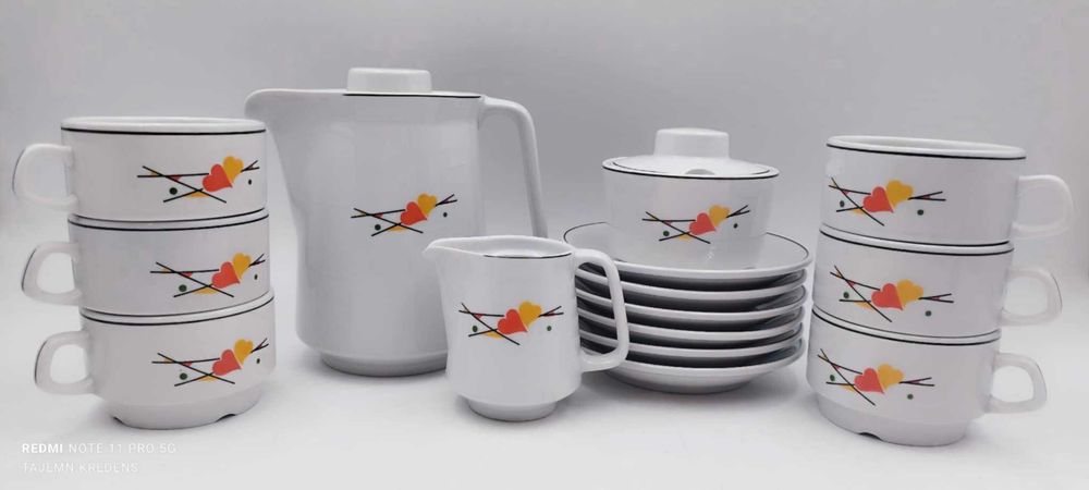 Serwis kawowy herbaciany Lubiana 150ml  stan bardzo dobry