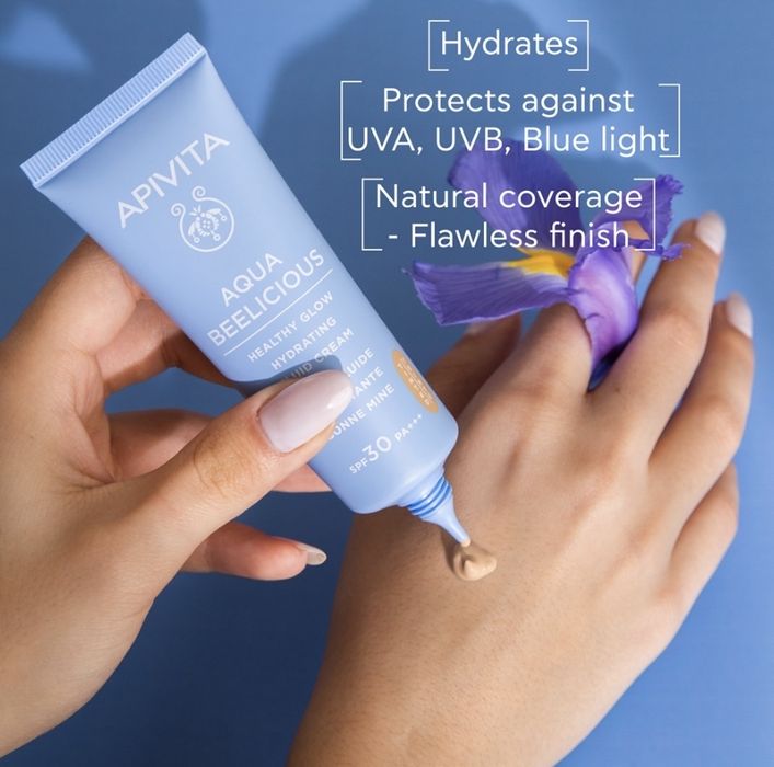 Apivita Aqua Beelicious Tinted Fluid SPF30 тональний флюїд
