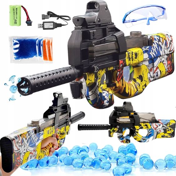 karabin p90 mp cs automat na kulki żelowe pistolet csgo dla dzieci zabawka