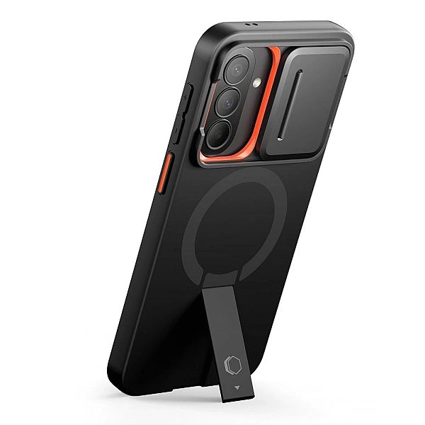 Tech-Protect Kevlar Aura Magsafe Galaxy A57 Black/Orange