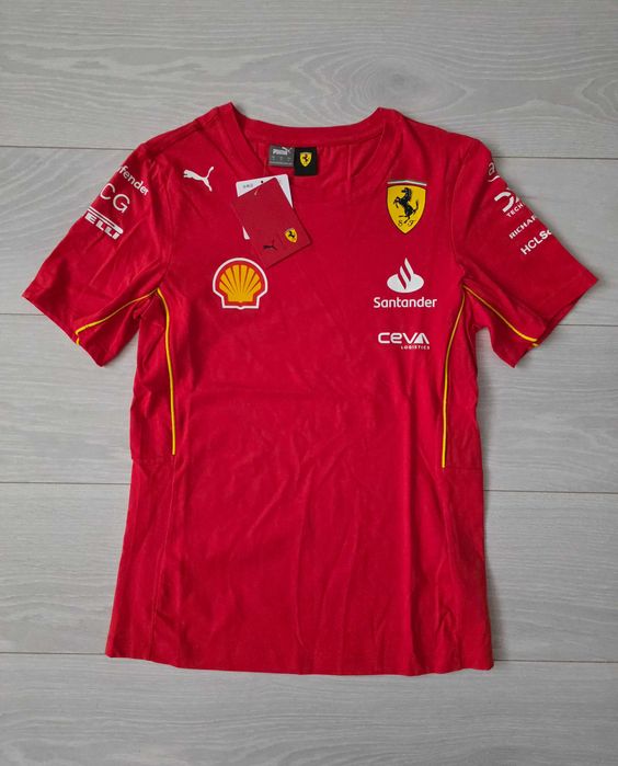 damska koszulka Scuderia Ferrari 2024, Puma, F1, Formula 1, S, Leclerc