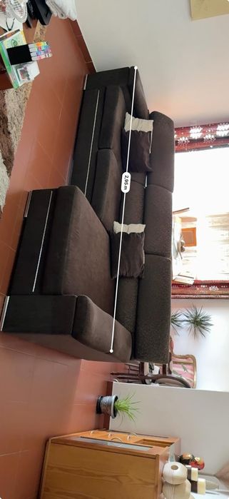 Sofá Chaise Longe com Arrumação