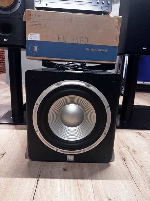 Zestaw stereo Harman Kardon amp. stereo HK3480+cd HK970+głośniki monitory B&W  DN602 S3+ sub JBL studio L8400P/230