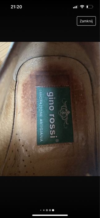 Eleganckie buty gino rossi brązowe skóra naturalna 39