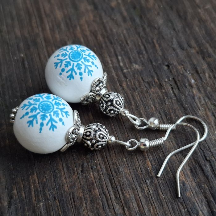 Kolczyki drewniane handmade