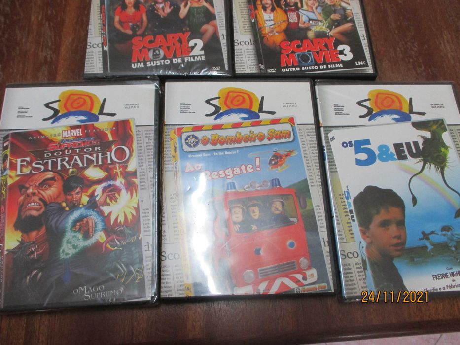 7 dvd's da coleção do sol