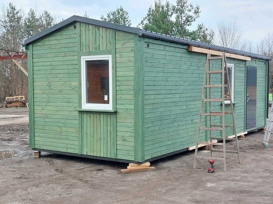 Domki drewniane 8mx3,2m ocieplone holenderskie, angielskie