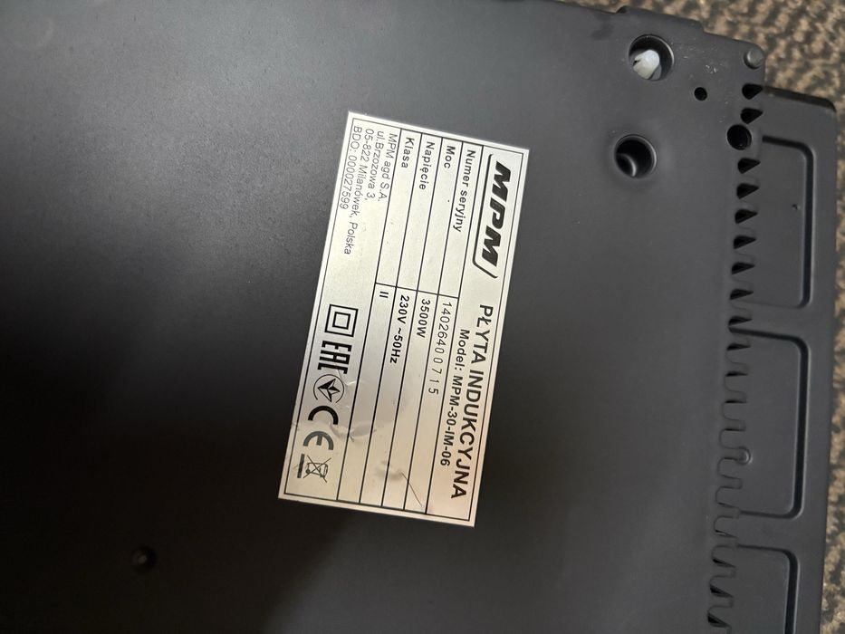 Płyta indukcyjna (na części)