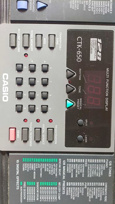 Órgão Casio como novo