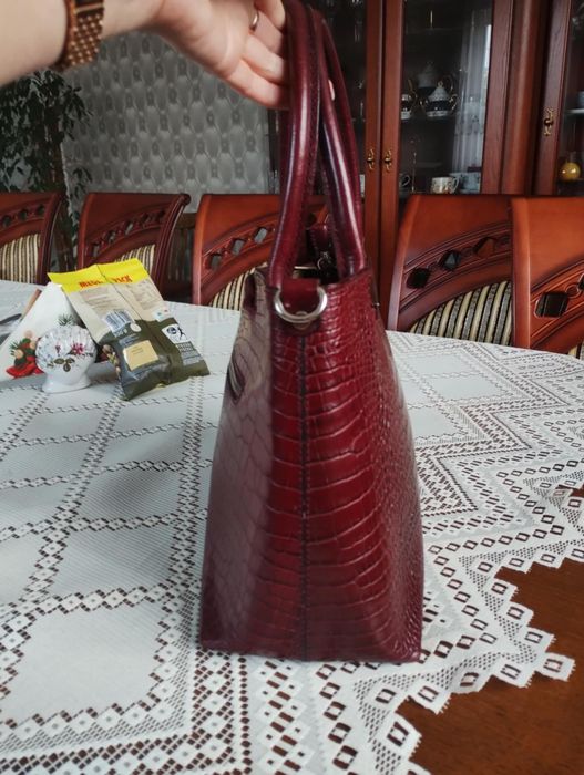 Burgundowa torebka Wojas