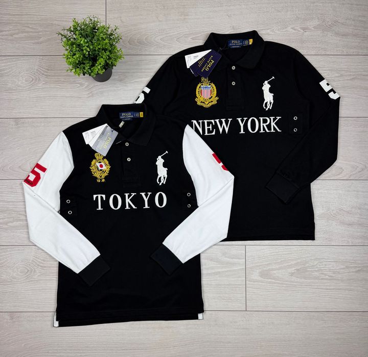 Кофта Polo Ralph Lauren Tokyo New York лонгслив поло