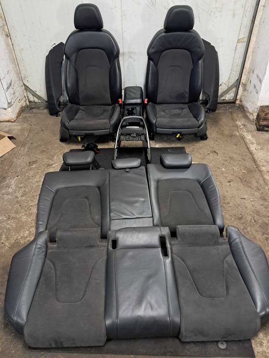 AUDI S4 B8 A4 sedan fotel fotele kanapa skóra alcantara ELEKTRYCZNE UK