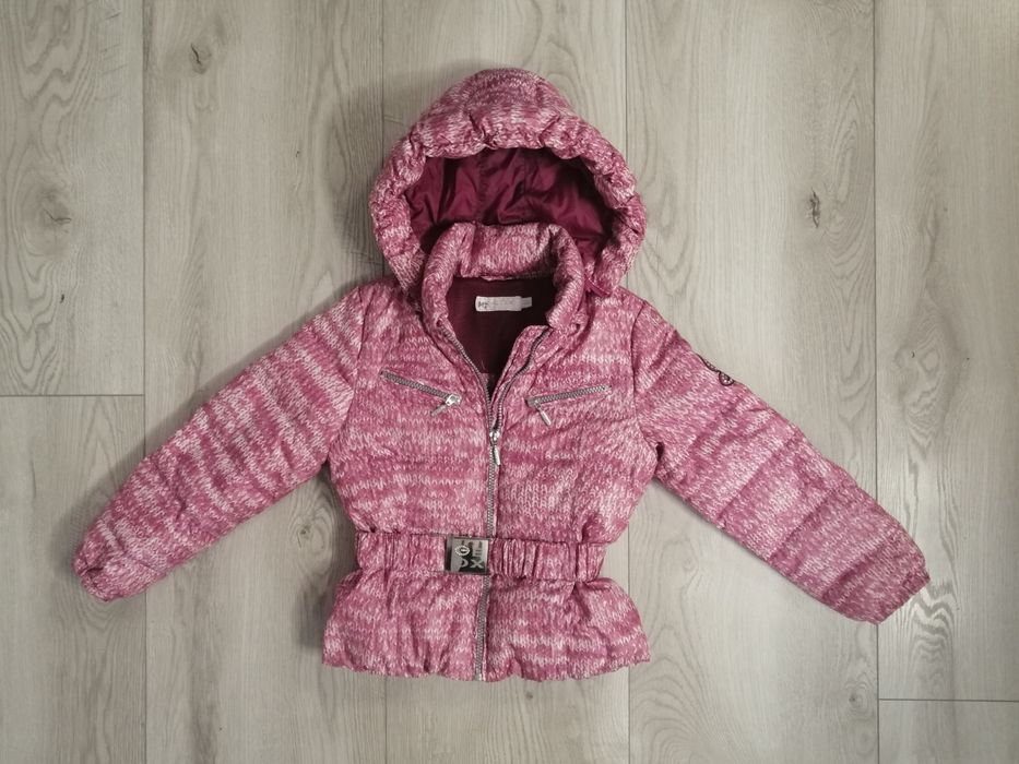 Geox różowa Kurtka 116 zimowa ciepła