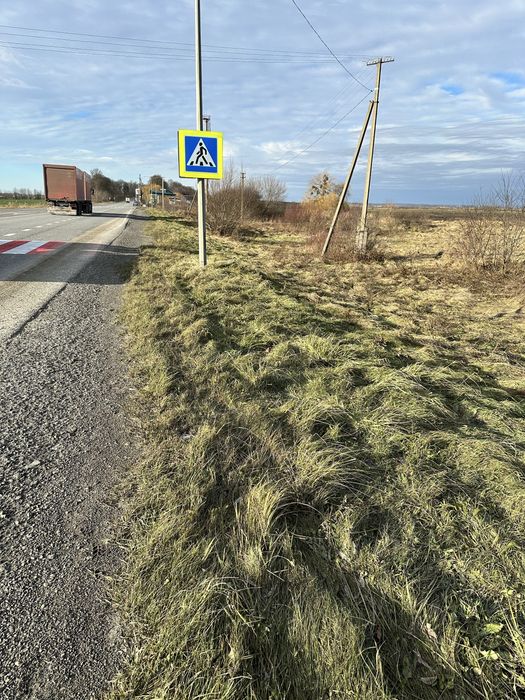 Земля 1,га траса фасад 100м під будову біля Винників