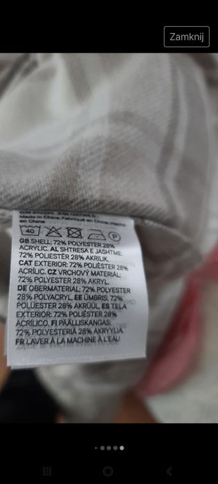 Koszula ciepła w jasną kratę L/XL H&M