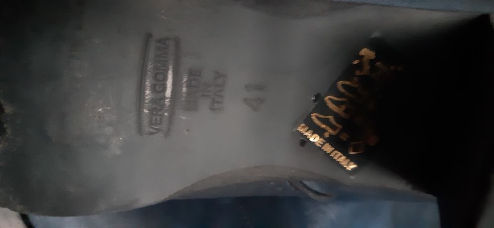 Włoskie skórzane wysokie kozaki 41. Obcas