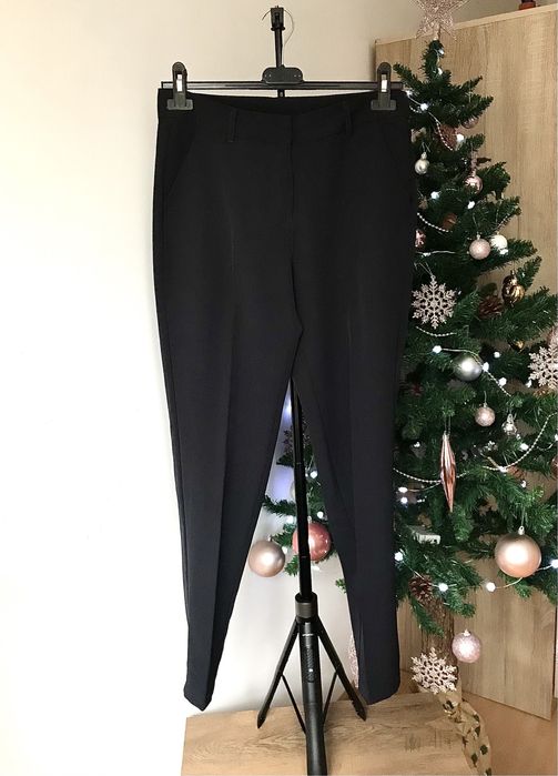 Spodnie cygaretki granatowe