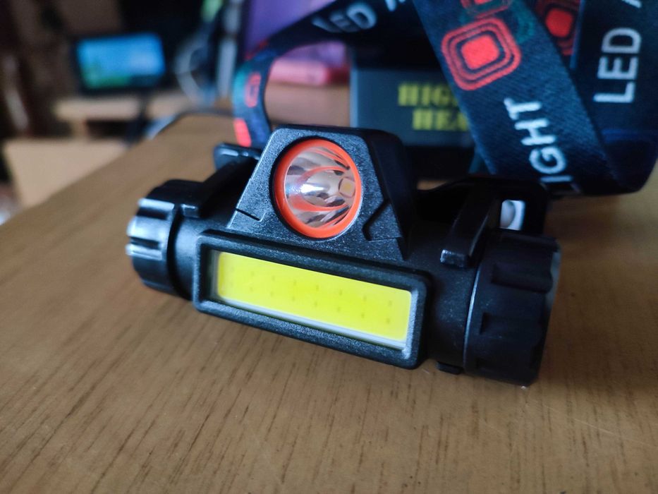 Акумуляторний налобний ліхтар Нові