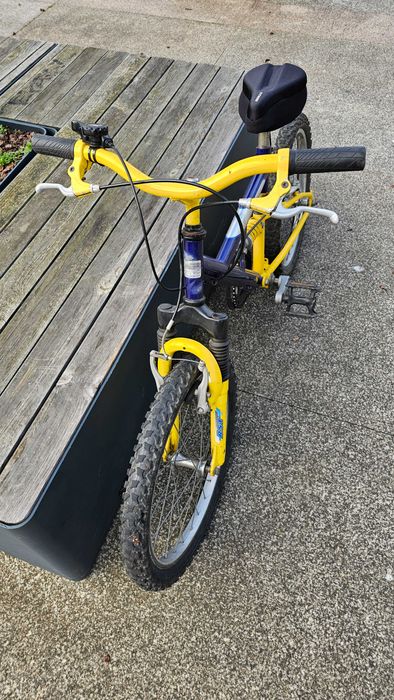 Bicicleta de criança com suspensão e mudanças roda 20