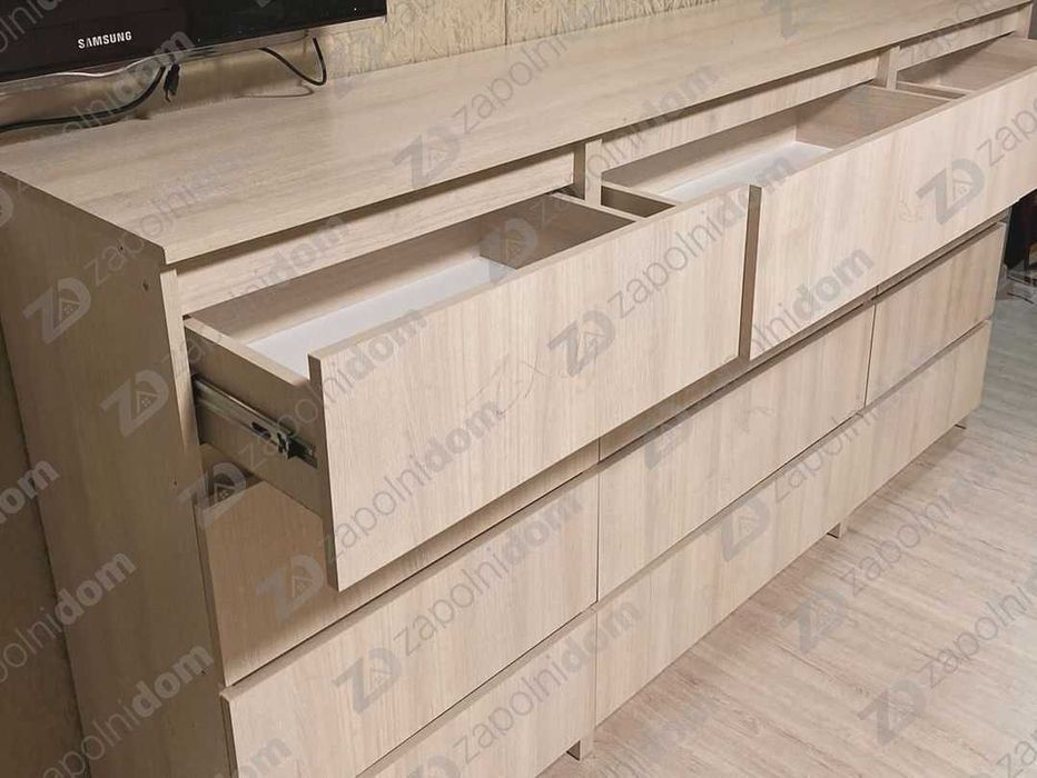 Большой комод без ручек на 12 ящиков 190см в спальню в Одессе