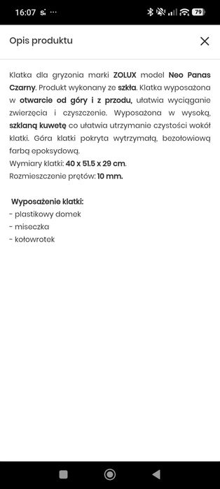 Sprzedam klatkę dla chomika