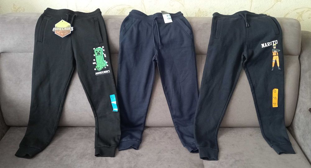 Primark теплі спортивні штани 8 9 10 років на байке minecraft 134 140