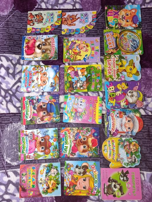 Книги дитячі, казки, тверді сторінки, енциклопедії, пазли