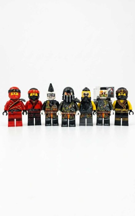 Zestaw 7 Figurki LEGO Ninjago Kai Cole Wojownicy Synowie Garmadona BDB