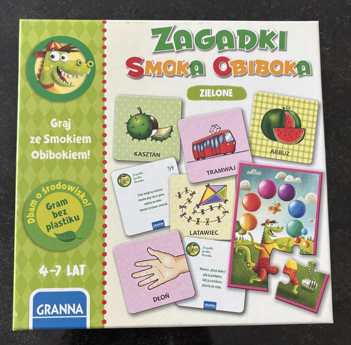 Zagadki smoka obiboka - Zielone (jak nowa)