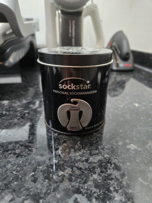 Clipes Sockstar Pretos e Brancos para Meias