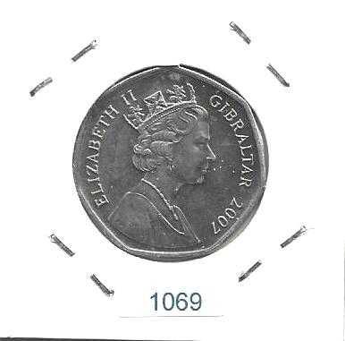 Gibraltar - - - 50 Pence - 2007 - - - Christmas - - - Moeda
