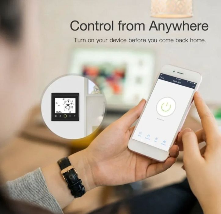 Умный термостат MOES с Wi-Fi, терморегулятор для электрического т.п.