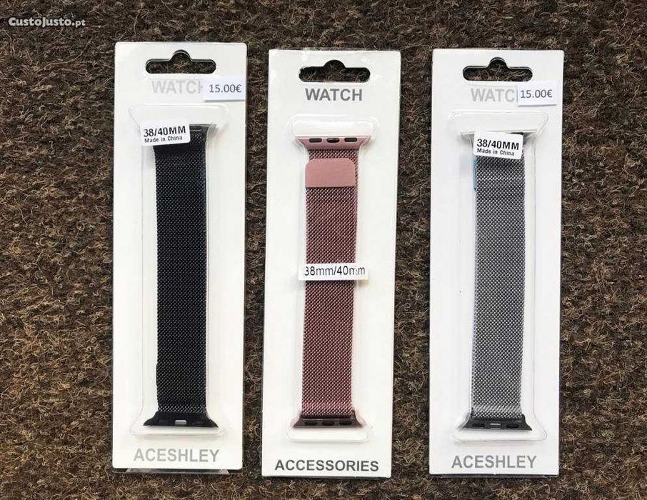 Bracelete de metal magnética para Apple Watch 38mm / 40mm / 41mm