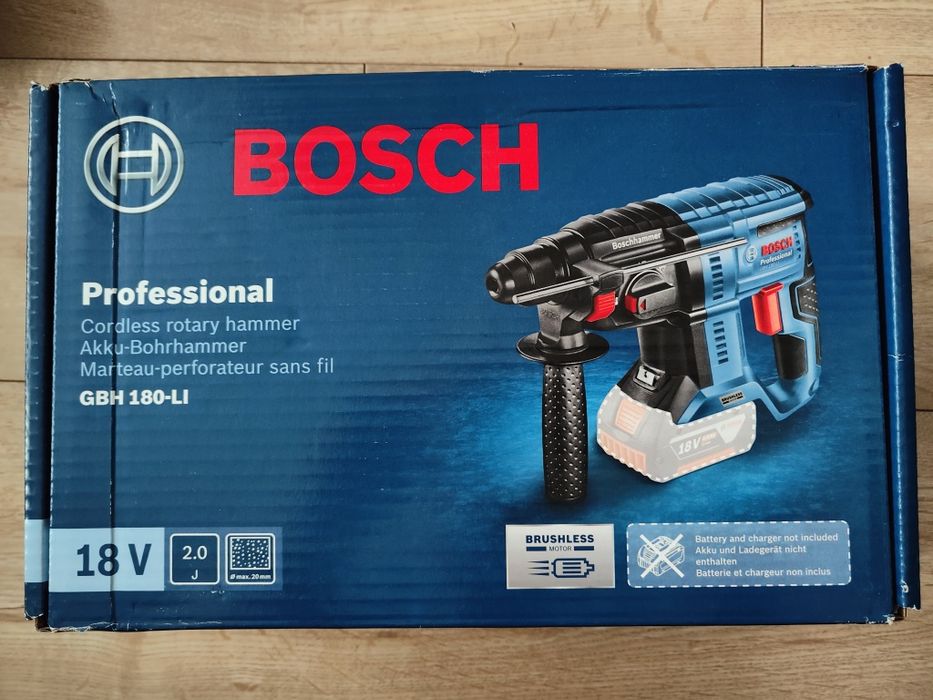 Młotowiertarka Akumulatorowa Bosch Profesjonal GBH 180-Li, Gwarancja.
