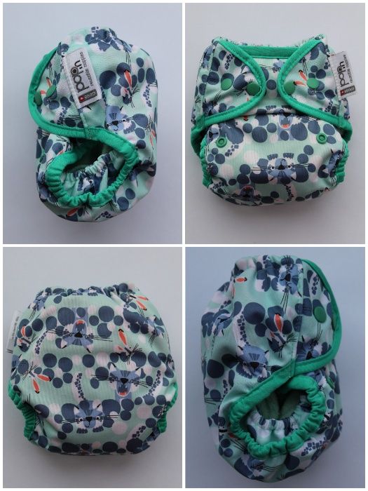CLOSE POP IN OS AIO SIO Snow Leopard Napy Pieluszka Wielorazowa